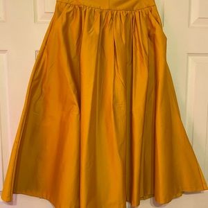 High waisted a line skirt